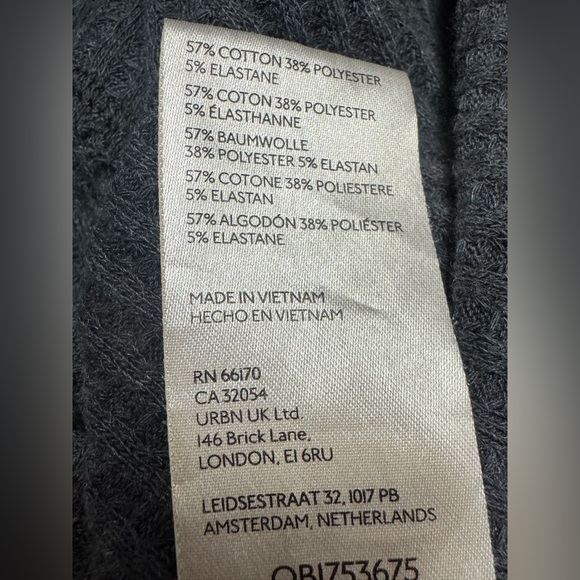 We The Free Coraline Thermal Pullover Oversized Free People Top Large Boho - Picture 11 of 11